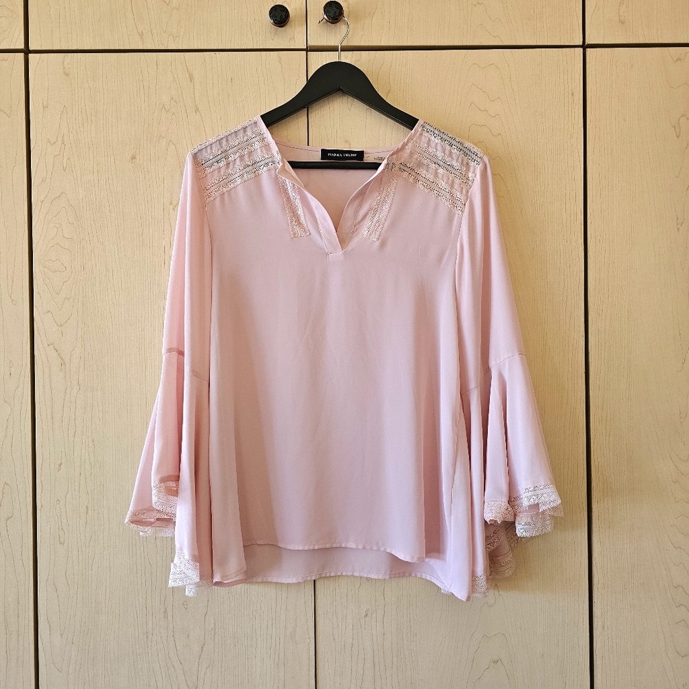 Ivanka Trump Lace Trim Blouse - size S
